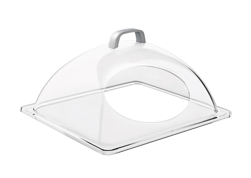 Kuppelhaube GN 1/2 verchromter Griff